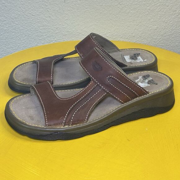 Vtg Y2K 90s Dr Martens Leather Fisherman Sandal Women US 7 UK 5 Made in England - Picture 1 of 10